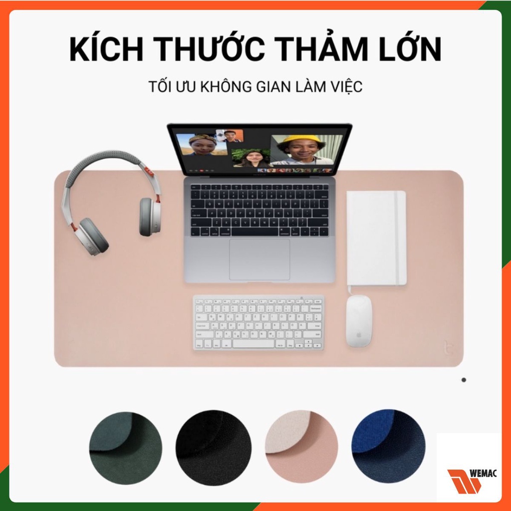 Miếng Lót Bàn Làm Việc DeskPad Da Cỡ Lớn Kiêm Bàn Di Chuột Máy Tính Mouse Pad LeatherShop