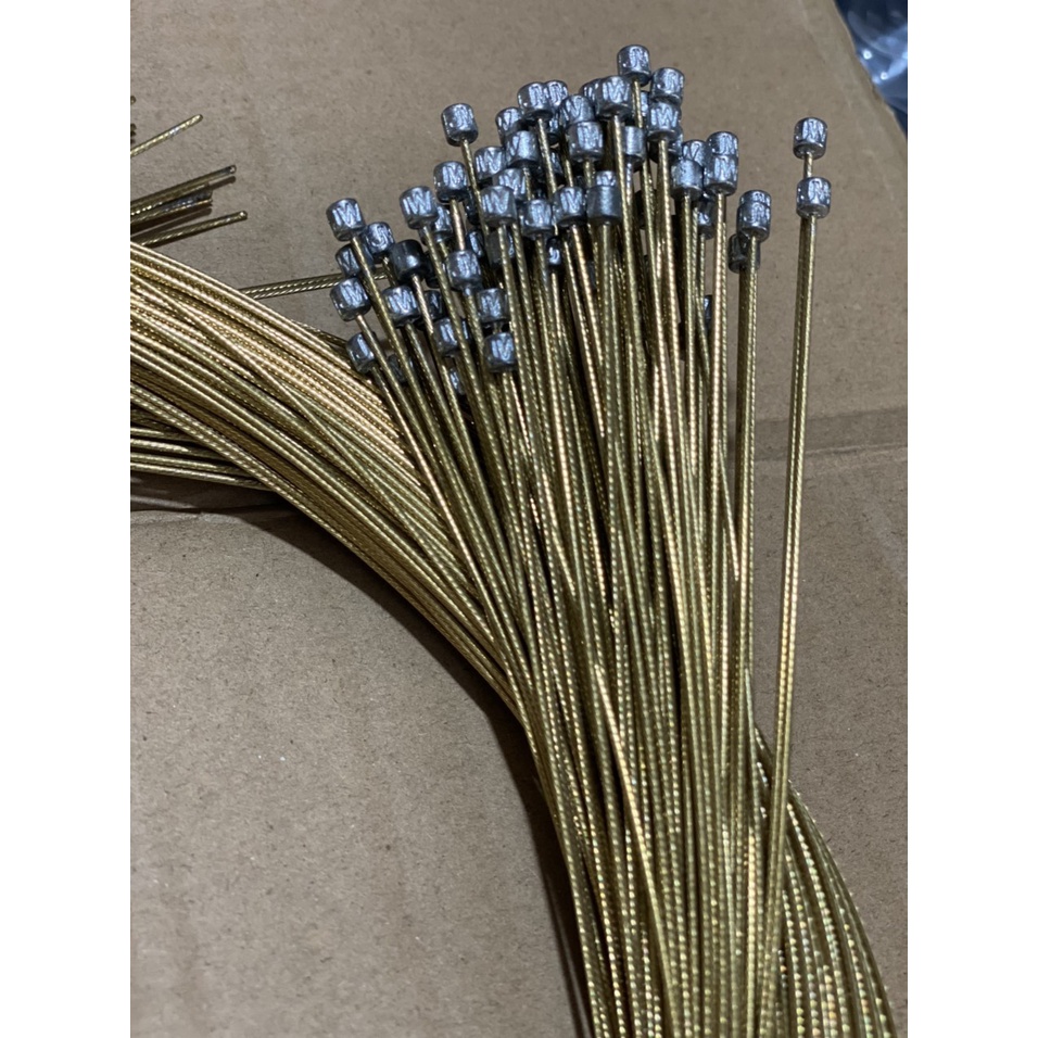 Dây đề và dây thắng thép không gỉ phủ Gold chính hãng - Dây thắng xe đạp Jagwire Pro Gold