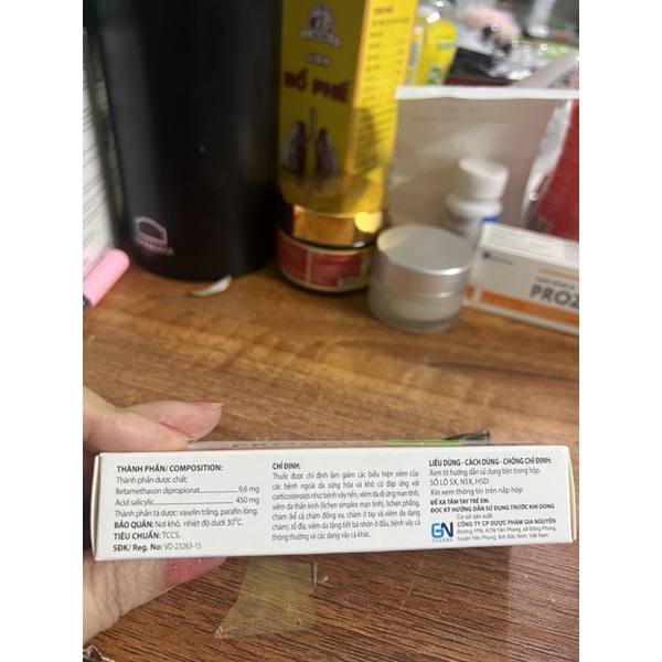 Bôi prozalic 15g,ngứa,chàm,