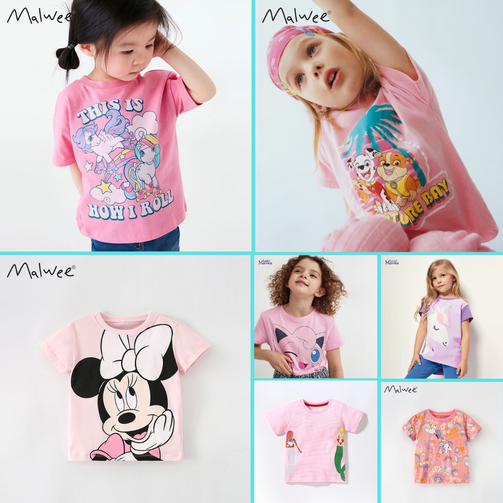 Áo Thun Hè Nhiều Mẫu cho Bé Gái 2-7 Tuổi Mẫu Mới 2023 P1 - Jumping Beans Official Store