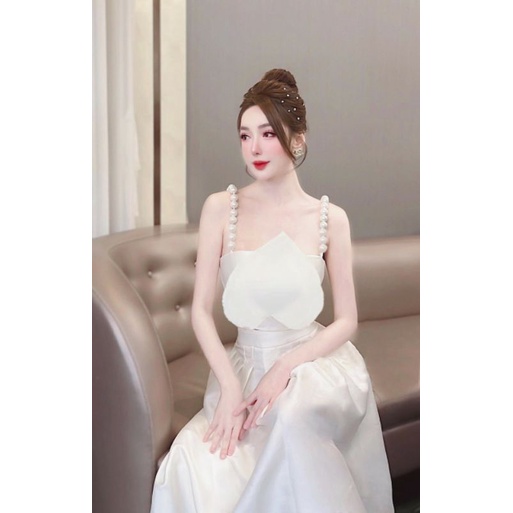 Set đầm 2 dây trái tym