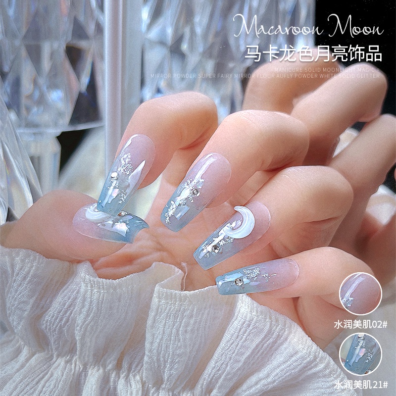 Hũ Charm Mặt trăng mix màu đính Nail