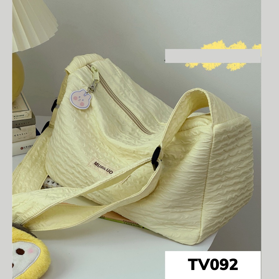 Túi vải nữ đeo chéo thời trang hàn quốc, túi tote mini dễ thương TV082