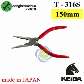 Kìm cắt mũi nhọn 150mm keiba t-316s nhật bản