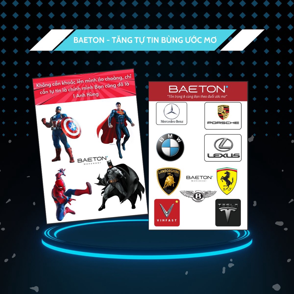 Quà tặng Sticker Tự Tin Là Chính Mình từ thương hiêu thời trang thanh lịch BAETON