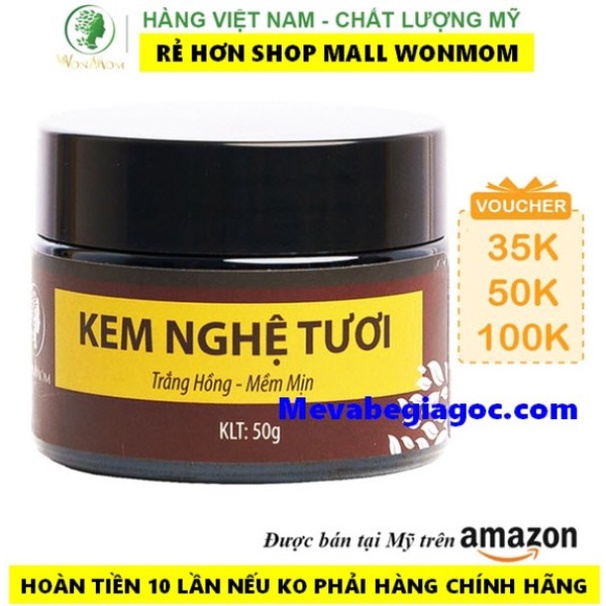 Chăm Sóc Da Mẹ Bầu Kem Nghệ Tươi Dưỡng Trắng Da Cho Mẹ Bầu Và Sau Sinh 50gr - Wonmom