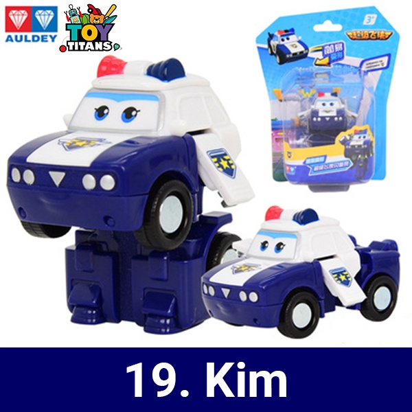 Đội bay siêu đẳng SUPERWINGS - Robot xe cảnh sát Kim - Cỡ nhỏ