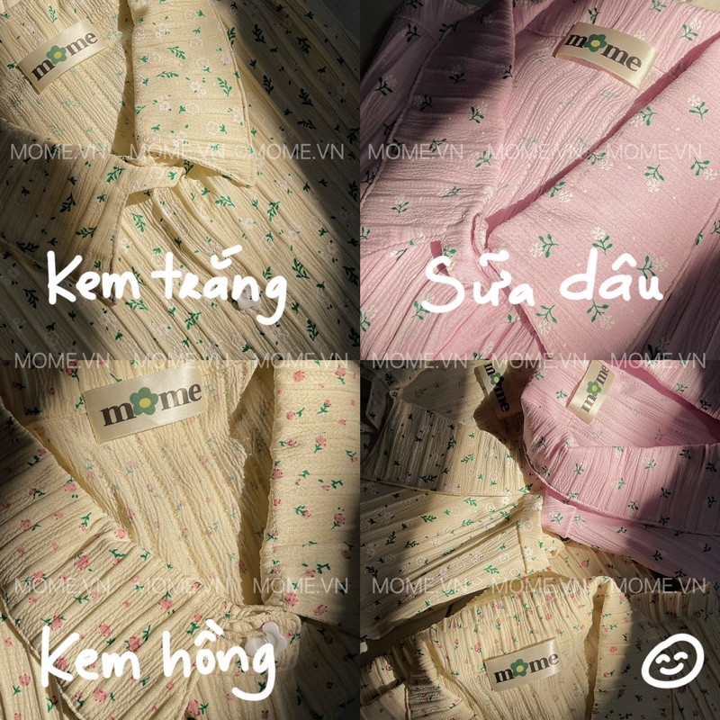 Sơ mi bông tay ngắn || 1 bên túi || Dáng dài 70cm - MOME.VN