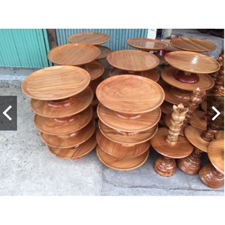 Chân đèn gỗ Gõ 50cm
