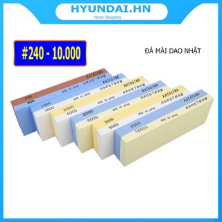 Đá mài dao kéo 2 mặt katasiwa nhật bản độ nhám từ #240 đến #10.000 cao cấp - có kèm đế cao su