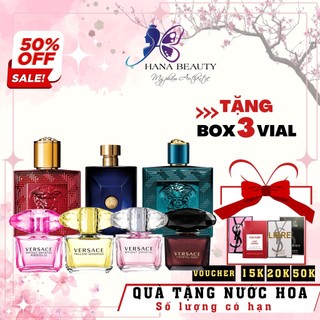 [ 𝐅𝐮𝐥𝐥 𝐒𝐢𝐳𝐞 ] Nước Hoa Versace Bright Crystal 90ml, Versace Flame 100ML, Dylan Blue 100ML, Nước Hoa Nữ