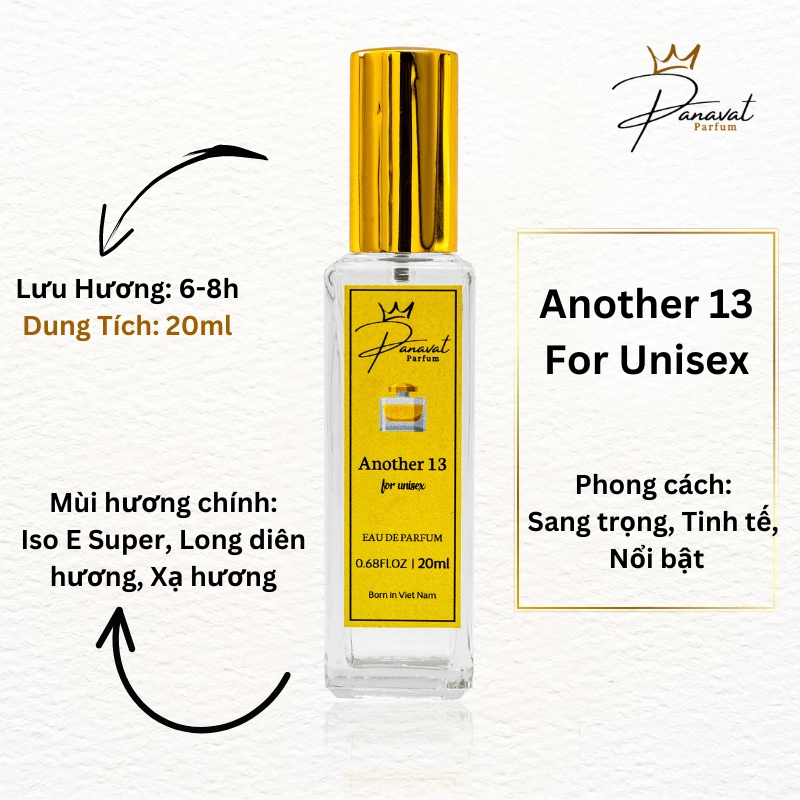Tinh Dầu Nước Hoa Nam Nữ Another 13 20ml Chính Hãng Panavat Parfum Dạng Xịt Unisex Thơm Lâu Sang Trọng Đẳng Cấp