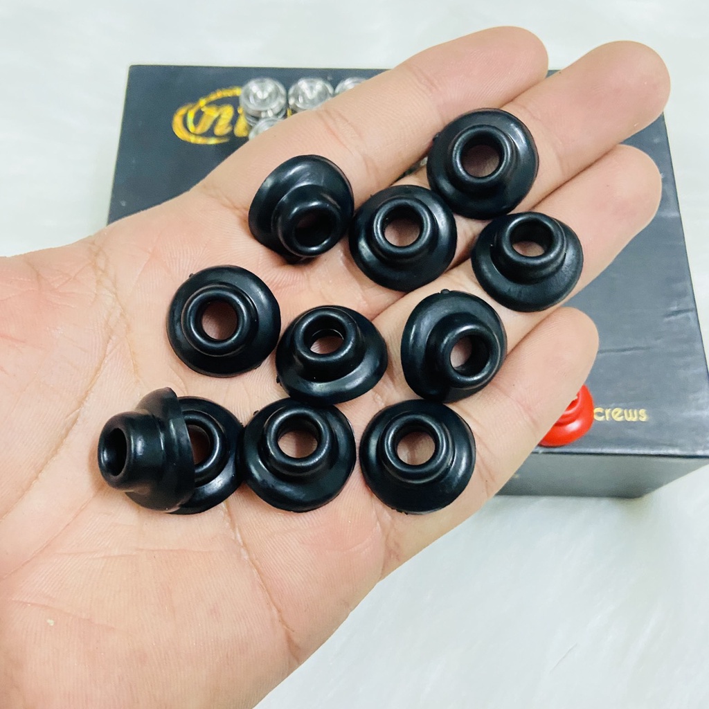 Nắp Van Vòi Inox Salaya, Cao Su Lót Vành Chống Trầy Gắn Được Cho Mọi Loại Xe Máy