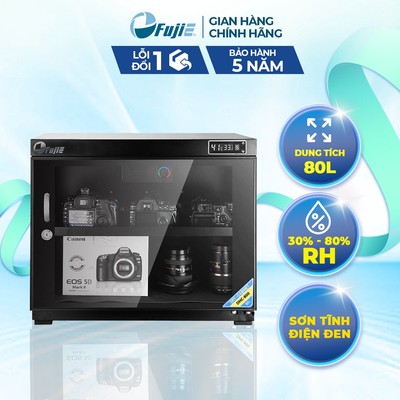 Tủ chống ẩm máy ảnh FujiE DHC80II - dung tích lớn 80l dạng tủ đứng và nằm ngang nhập khẩu chính hãng