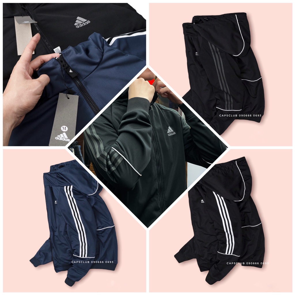 Áo Khoác Adidas Jacket 2 Lớp Thoáng Mát Hàng Xuất Xịn Áo Khoác Nhẹ Thời Trang Unisex Nam Nữ Khóa Kéo Tay Dài Có Mũ