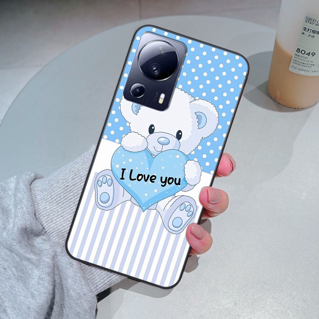 Ốp Xiaomi Civi 2 5G in hình gấu cute dễ thương siêu xinh đáng yêu