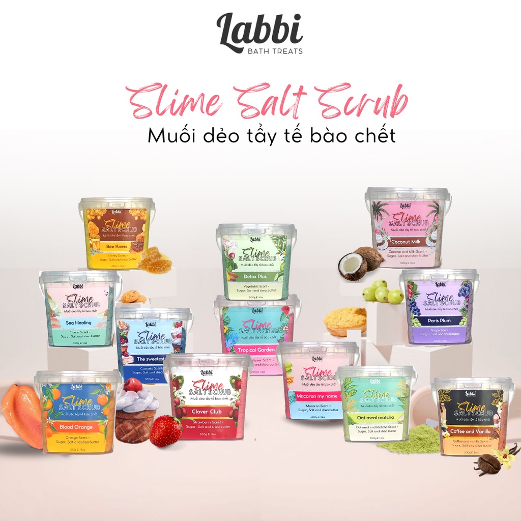 Muối dẻo tẩy tế bào chết body TROPICAL GARDEN  Slim salt srcub
