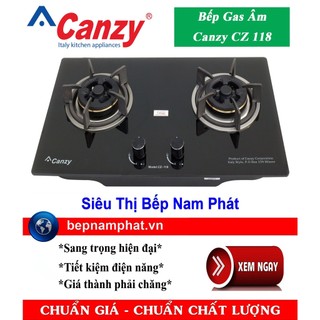 [HÀ NỘI]Bếp gas âm 2 vùng nấu Canzy CZ 118