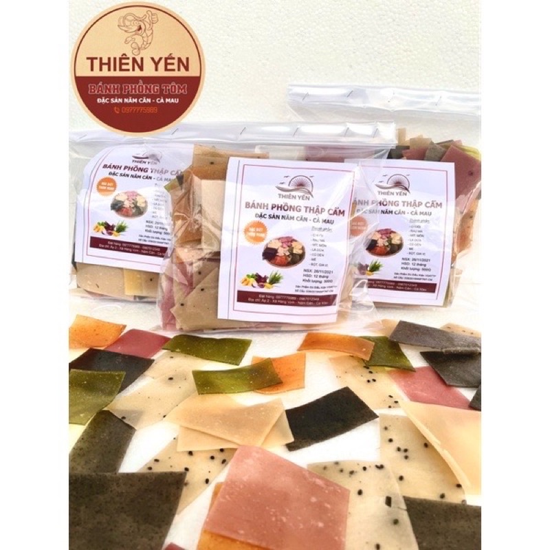 Bánh Mix Thập Cẩm Chuối + Tôm + Mít + Môn + Lá Dứa + Củ Dền + Mè