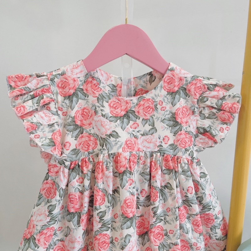 Sét bộ  đi học cho bé gái 8-32kg👘👘NHƯ Ý HOUSE'S-bộ quần áo cho bé,quà tặng sinh nhật,đi chơi -Set bộ áo hoa quần giả váy