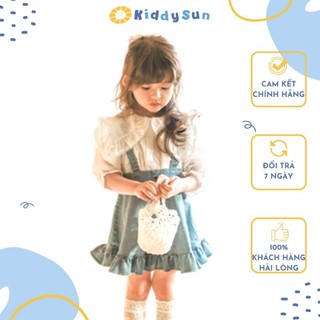 Sét sơmi và yếm bò điệu đà dành cho bé gái Kiddysun V308