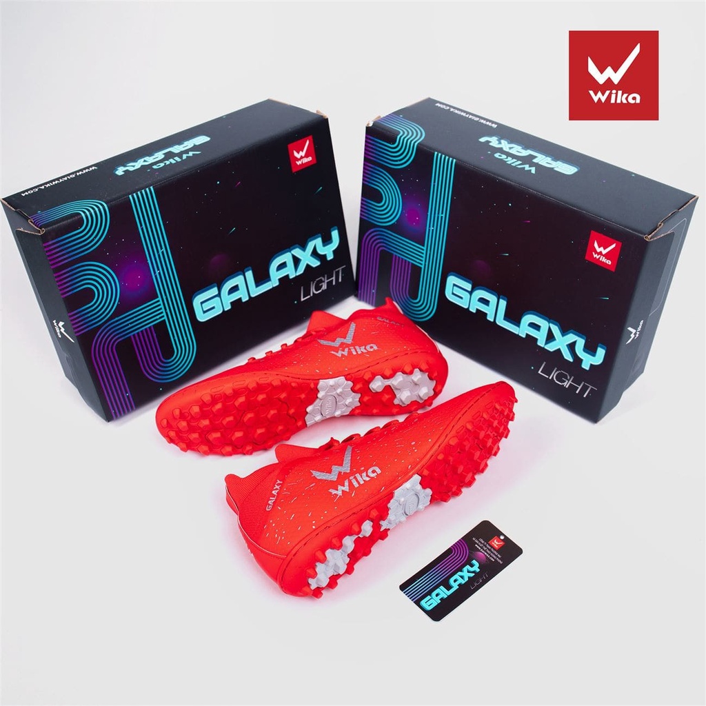 Giày đá bóng Wika Galaxy Light Đỏ 2023, giày bóng đá đẹp