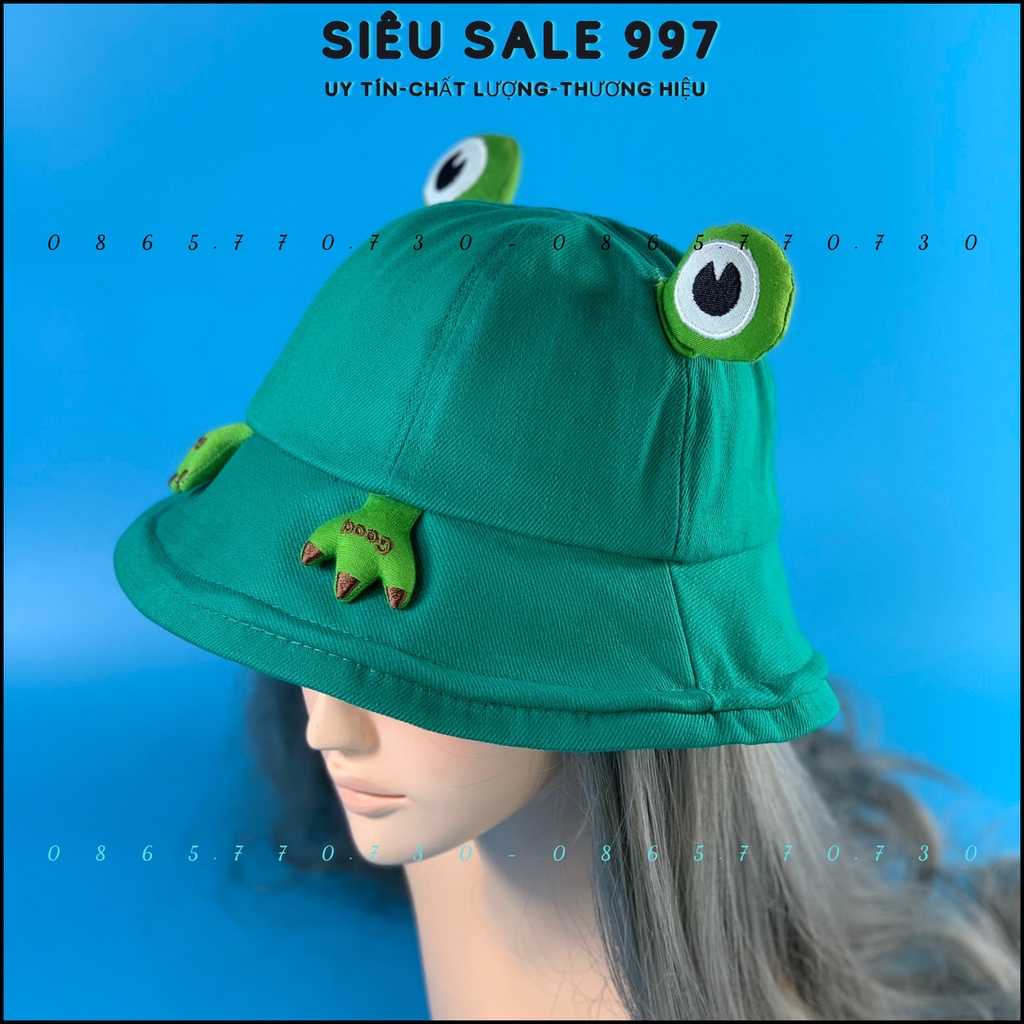 NÓN VÀNH ẾCH QC KAKI DÀY DẶN CÓ DÂY ĐIỀU CHỈNH HÀNG LOẠI 1