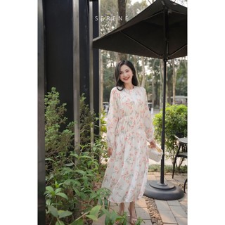 Váy hoa AURAN thiết kế hoạ tiết nhẹ nhàng by Serene