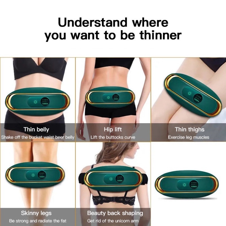 Đai massage bụng, Máy massage rung nóng giảm mỡ bụng và toàn thân hiệu quả - Bảo hành 12 tháng New