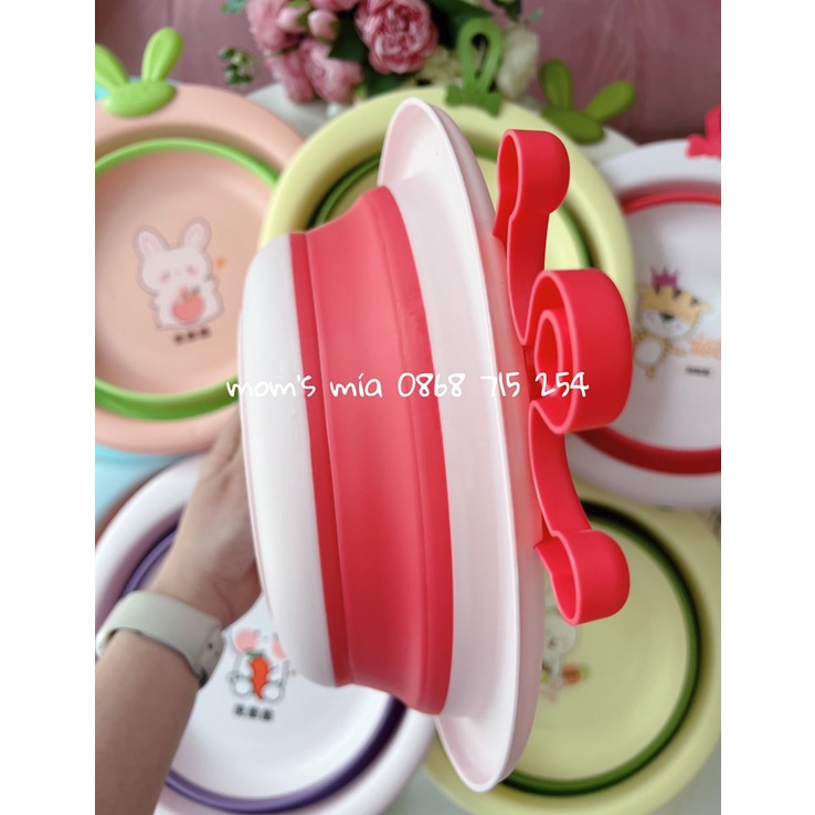 💫💫Chậu rửa mặt gấp gọn nhiều màu dễ thương 💫💫Mom's Mía