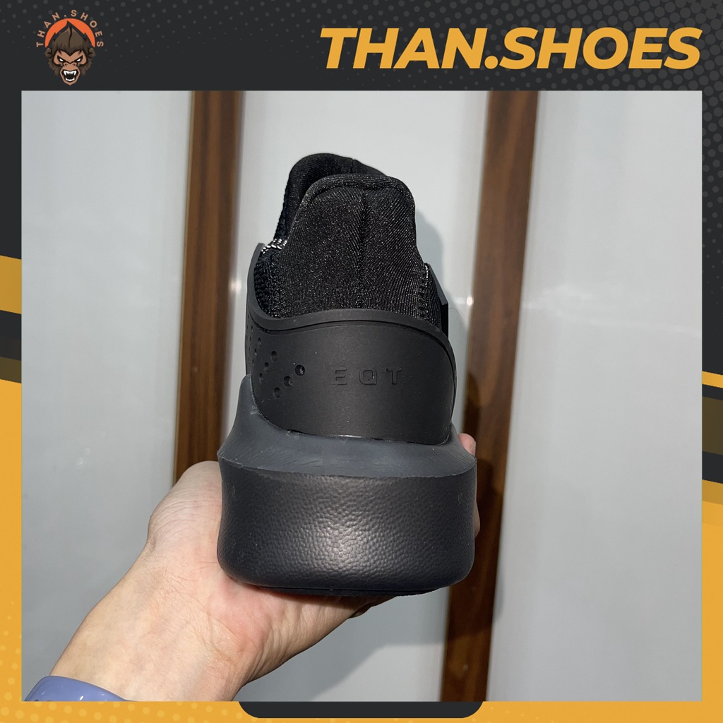 Giày EQT Basketball Adv Running Black, EQT Đen Phản Quang Than.Shoes - Than.Shoes