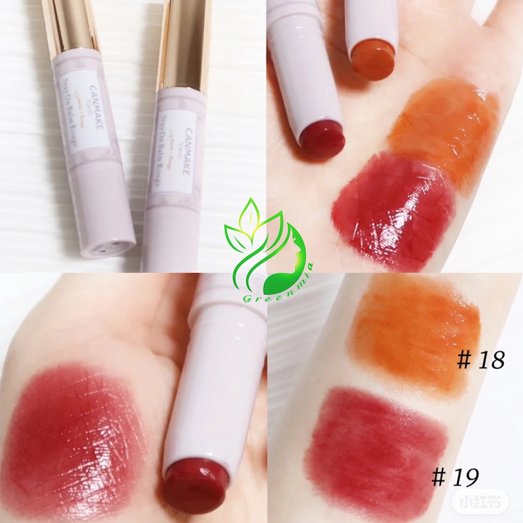 Son Dưỡng Có Màu Chống Nắng Canmake Tokyo Stay On Balm Rouge Nội Địa Nhật Bản 09 16 19 19 T04 [ĐỦ MÀU KÈM BILL]