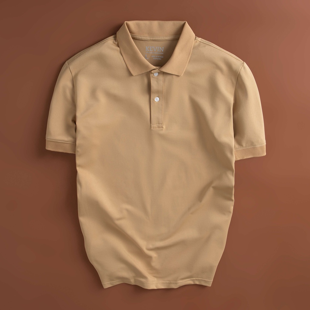 Áo thun nam POLO trơn vải cá sấu cotton cao cấp KEVIN ngắn tay