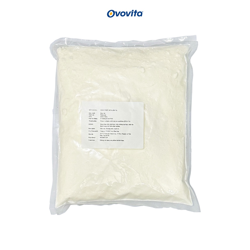 Chất Nhũ Hóa RADIAMULS - E471 Hàng Nhập Khẩu giúp Ổn Định Cấu Trúc Thực Phẩm