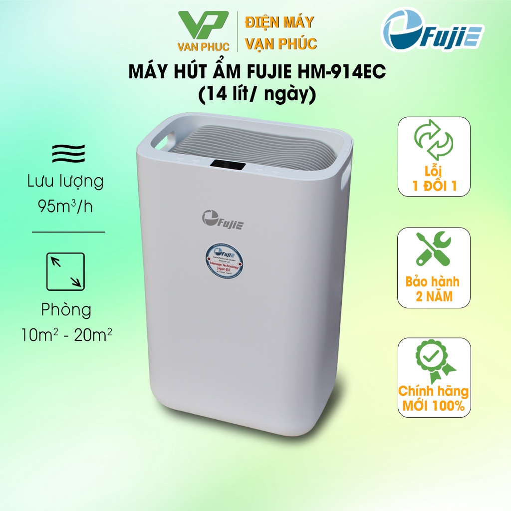 Máy hút ẩm Fujie HM-914EC (14L/ngày) - Chính hãng BH-24 tháng