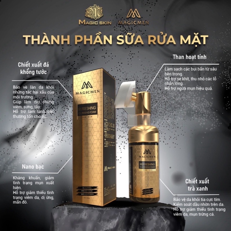 Sữa Rửa Mặt Nam Magic Skin