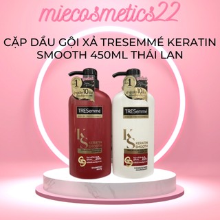 Cặp dầu gội xả tresemme keratin smooth thái lan 450ml