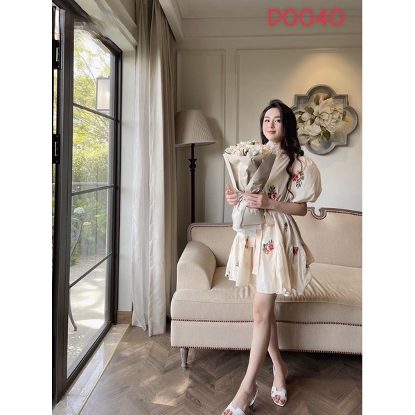 Đầm MNG thô thêu