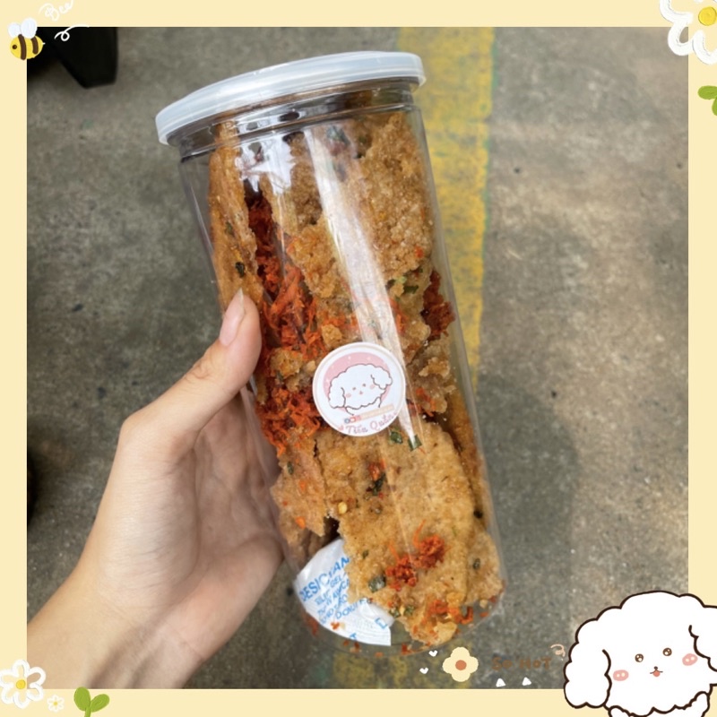 Cơm cháy khô bò lon 350g