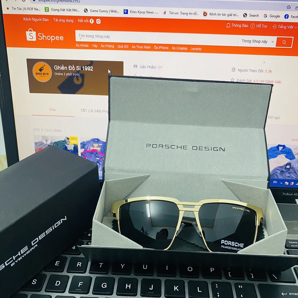 Mắt Kính Thời Trang Nam Secondhand, Kính Mát Men 2hand Mùa Hè