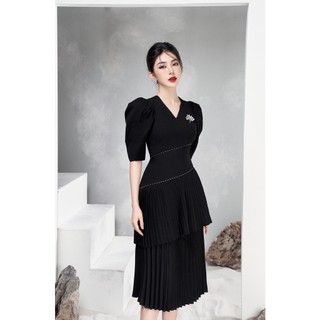 Laviem - đầm dập ly chân váy sadie