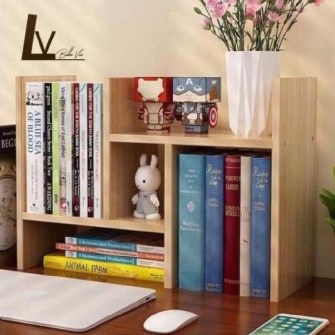 Kệ Sách Gỗ Để Bàn Lắp Ghép Đa Năng Mini