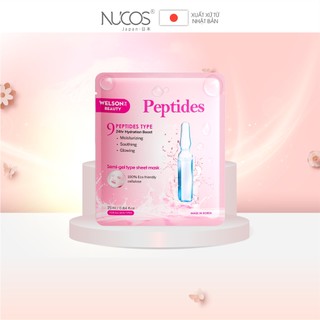  Mặt nạ peptides dưỡng ẩm căng bóng da Welson Beauty 1 miếng x 25ml