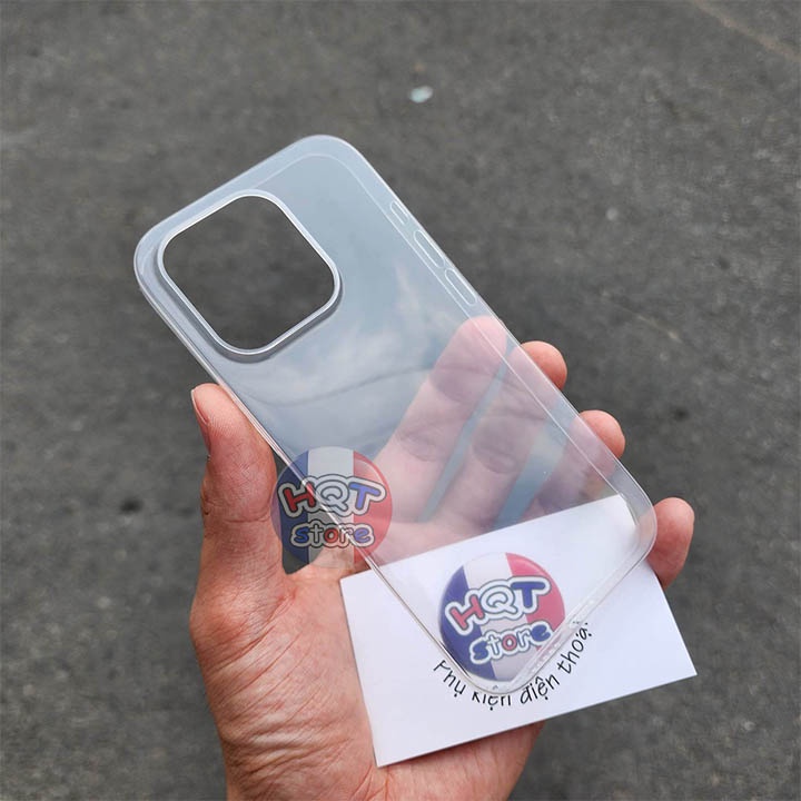Ốp lưng siêu mỏng trong suốt Ultra Slim Case 0.35mm IP 14 Pro Max / 14 Pro / 13 Pro Max