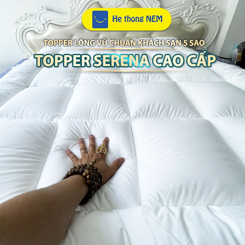 Mua Tấm Topper Nệm Đệm Cao Cấp CHÍNH HÃNG SERENA - Ruột LÔNG VŨ Siêu ...
