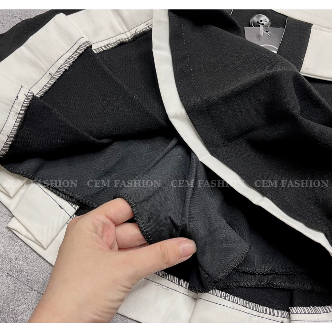 Chân Váy Tennis Phối Cạp BIGSIZE, Chân Váy Xếp Ly Hot Girl Hàng May Kỹ Chất Lượng CEM023