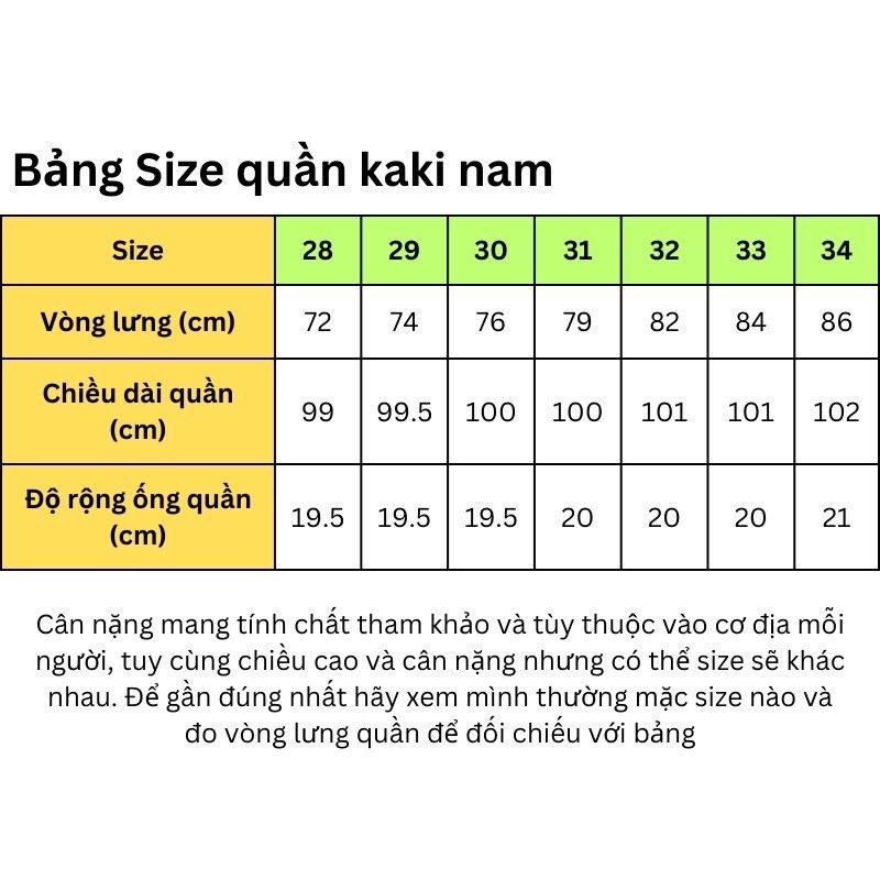 Quần kaki trung niên ống suông công sở kk968 - Xưởng may Phúc Hằng