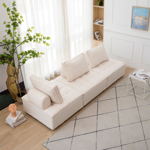 (SOFA LẮP GHÉP) Ghế Sofa Khối Nhập Khẩu Phong Cách Tối Giản- Ghế Sofa Vuông 3 Màu, Khung Gỗ Tự Nhiên Chắc Chắn Hiện Đại | BigBuy360 - bigbuy360.vn