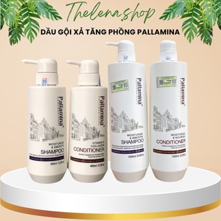 Dầu Gội Xả Keratin PALLAMINA 1000Ml * 2 kiềm dầu chống gẫy rụng phục hồi trẻ hoá tóc siêu mượt Chính Hãng thelenashop