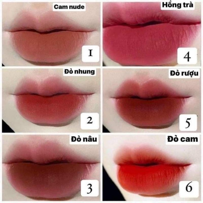 Son kem lì HERORANGE nội địa Trung chính hãng chất nhung lâu trôi, mềm mịn thân vuông MAR ORIGINALS STORE